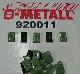 O-Metall cavalier Typ A, RAL 6011, avec joint / Paquet: 920011