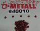 O-Metall PVC afdekkap typ A, RAL 3011, 4.8+5.5 / pakket: 940010